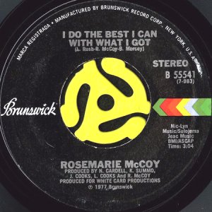画像1: ROSEMARIE McCOY / I DO THE BEST I CAN WITH WHAT I GOT (45's) (1)