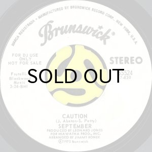 画像2: SEPTEMBER / CAUTION (45's) (WHITE PROMO) (2)