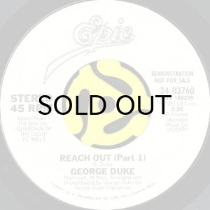 画像1: GEORGE DUKE / REACH OUT (45's) (WHITE PROMO) (1)