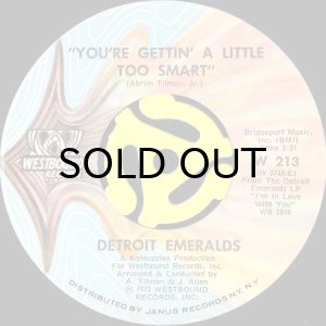 画像1: DETROIT EMERALDS / YOU'RE GETTIN' A LITTLE TOO SMART (45's) (1)