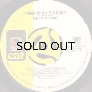 画像1: GWEN McCRAE / DAMN RIGHT IT'S GOOD (45's) (1)