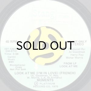 画像2: MOMENTS / GIRLS b/w LOOK AT ME (FRENCH) (45's) (2)