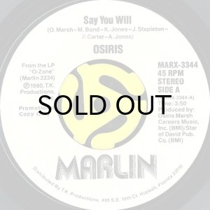 画像2: OSIRIS / SAY YOU WILL (45's) (WHITE PROMO) (2)