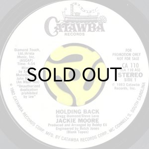 画像1: JACKIE MOORE / HOLDING BACK (45's) (WHITE PROMO) (1)