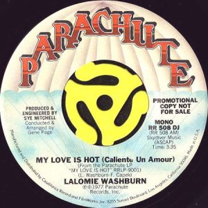 画像1: LALOMIE WASHBURN / MY LOVE IS HOT (45's) (PROMO) (1)