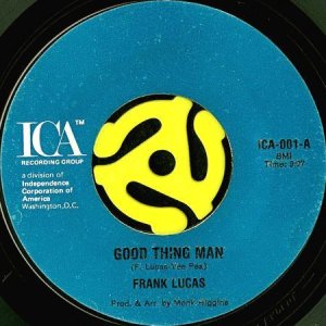 画像1: FRANK LUCAS / GOOD THING MAN (45's) (1)