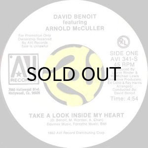 画像1: DAVID BENOIT feat. ARNOLD McCULLER / TAKE A LOOK INSIDE MY HEART (45's) (WHITE PROMO) (1)
