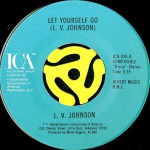 画像1: L.V. JOHNSON / LET YOURSELF GO b/w IT'S NOT MY TIME (45's) (1)