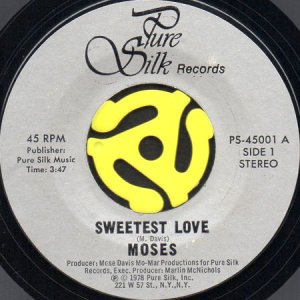 画像1: MOSES / SWEETEST LOVE b/w SUNDAY AFTERNOON (45's) (1)