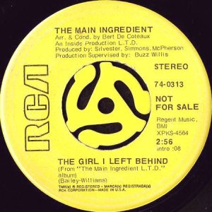 画像2: THE MAIN INGREDIENT / CAN'T STAND YOUR LOVE b/w THE GIRL I LEFT BEHIND (45's) (2)