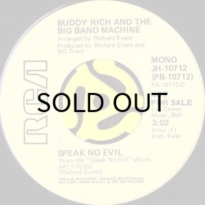 画像1: BUDDY RICH AND THE BIG BAND MACHINE / SPEAK NO EVIL (45's) (PROMO) (1)