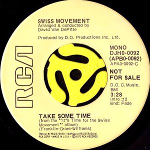 画像1: SWISS MOVEMENT / TAKE SOME TIME (45's) (PROMO) (1)