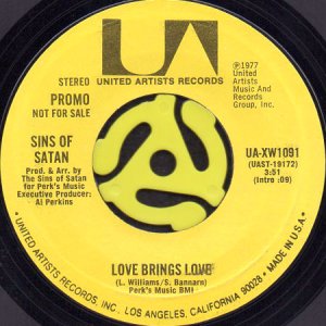 画像1: SINS OF SATAN / LOVE BRINGS LOVE (45's) (PROMO) (1)