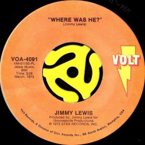 画像1: JIMMY LEWIS / WHERE WAS HE? (45's) (1)