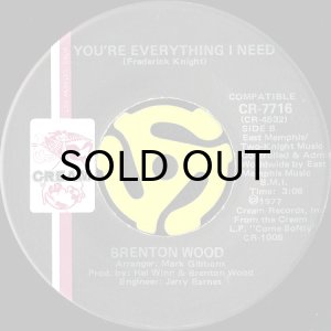 画像2: BRENTON WOOD / COME SOFTLY TO ME b/w YOU'RE EVERYTHING I NEED (45's) (2)