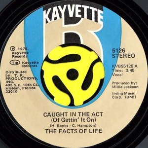 画像1: THE FACTS OF LIFE / CAUGHT IN THE ACT (OF GETTIN' IT ON) b/w L-O-V-E (45's) (1)