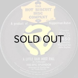 画像1: THE EPIC SPLENDOR / A LITTLE RAIN MUST FALL b/w COWBOYS AND INDIANS (45's) (1)