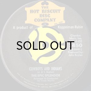 画像2: THE EPIC SPLENDOR / A LITTLE RAIN MUST FALL b/w COWBOYS AND INDIANS (45's) (2)