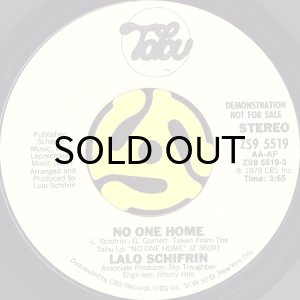 画像2: LALO SCHIFRIN / NO ONE HOME (45's) (WHITE PROMO) (2)