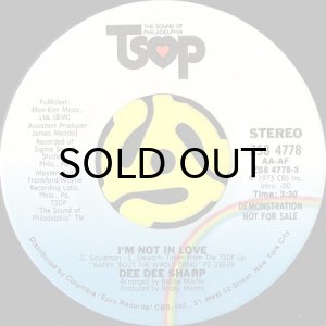 画像2: DEE DEE SHARP / I'M NOT IN LOVE (45's) (PROMO) (2)