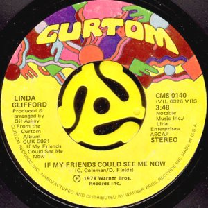 画像1: LINDA CLIFFORD / IF MY FRIENDS COULD SEE ME NOW (45's) (1)