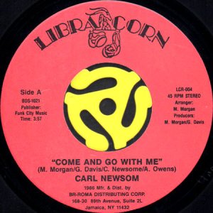 画像1: CARL NEWSOM / COME AND GO WITH ME (45's) (1)