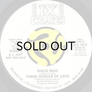 画像1: THREE OUNCES OF LOVE / DISCO MAN (45's) (WHITE PROMO) (1)