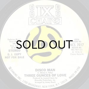 画像2: THREE OUNCES OF LOVE / DISCO MAN (45's) (WHITE PROMO) (2)