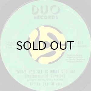画像2: LITTLE JOE MIXON / WHAT YOU SEE IS WHAT YOU GET (45's) (2)