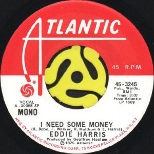 画像1: EDDIE HARRIS / I NEED SOME MONEY (45's) (PROMO) (1)