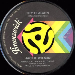 画像1: JACKIE WILSON / TRY IT AGAIN b/w LOVE IS FUNNY THAT WAY (45's) (1)
