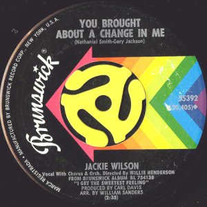 画像1: JACKIE WILSON / YOU BROUGHT ABOUT A CHANGE IN ME (45's) (1)