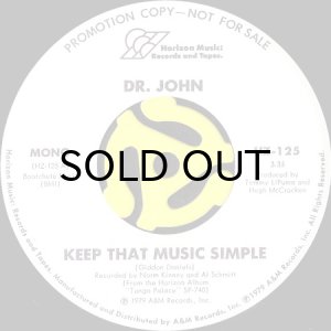 画像1: DR. JOHN / KEEP THAT MUSIC SIMPLE (45's) (WHITE PROMO) (1)