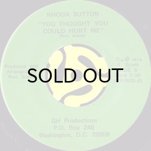 画像2: RHODA SUTTON / HONEY b/w YOU THOUGHT YOU COULD HURT ME (45's) (2)