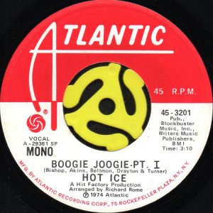 画像1: HOT ICE / BOOGIE JOOGIE (45's) (PROMO) (1)