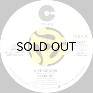 画像1: CERRONE / GIVE ME LOVE (45's) (WHITE PROMO) (1)
