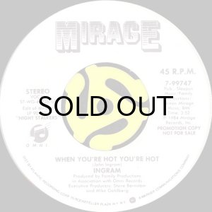 画像2: INGRAM / WHEN YOU'RE HOT YOU'RE HOT (45's) (PROMO) (2)