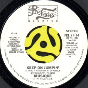 画像1: MUSIQUE / KEEP ON JUMPIN' b/w SUMMER LOVE THEME (45's) (1)