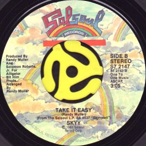 画像1: SKYY / FOR THE FIRST TIME b/w TAKE IT EASY (45's) (1)