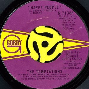 画像1: THE TEMPTATIONS / HAPPY PEOPLE (45's) (1)