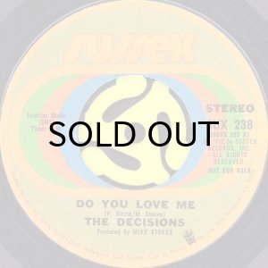 画像2: THE DECISIONS / DO YOU LOVE ME (45's) (PROMO) (2)
