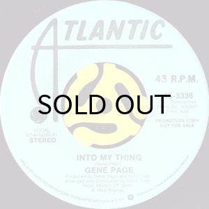 画像2: GENE PAGE / INTO MY THING (45's) (PROMO) (2)
