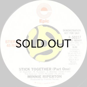 画像2: MINNIE RIPERTON / STICK TOGETHER (45's) (WHITE PROMO) (2)