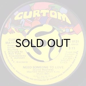 画像2: CURTIS MAYFIELD / DO DO WAP IS STRONG HERE b/w NEED SOMEONE TO LOVE (45's) (2)