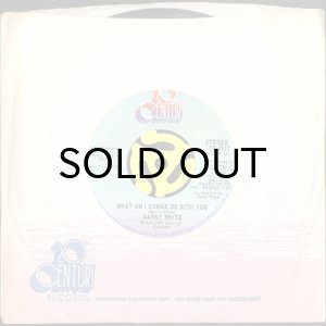 画像3: BARRY WHITE / WHAT AM I GONNA DO WITH YOU (45's) (3)