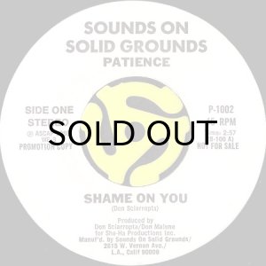 画像2: PATIENCE / SHAME ON YOU (45's) (WHITE PROMO) (2)