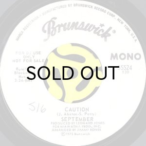 画像1: SEPTEMBER / CAUTION (45's) (WHITE PROMO) (1)