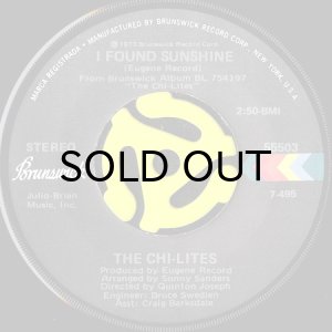 画像1: THE CHI-LITES / I FOUND SUNSHINE b/w MARRIAGE LICENSE (45's) (1)