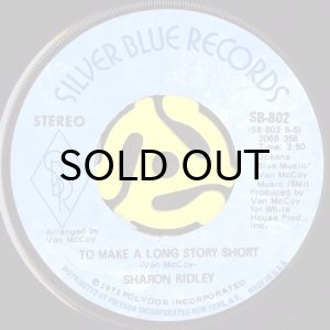 画像2: SHARON RIDLEY & VAN MCCOY / I'M IN YOUR CORNER b/w TO MAKE A LONG STORY SHORT (45's) (2)