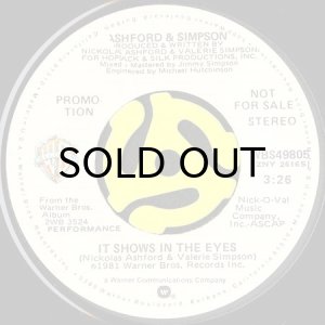 画像2: ASHFORD & SIMPSON / IT SHOWS IN THE EYES (45's) (PROMO) (2)